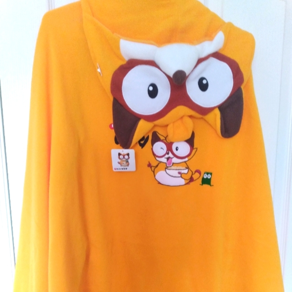 Cat cape with hood, yellow, New, Kids Clothing Jacket